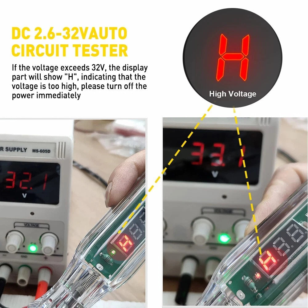 Car Circuit Tester Pen Auto Fuse Test Probe Light Tool For 6V 12V 24V DC Voltage 6B93BC-57