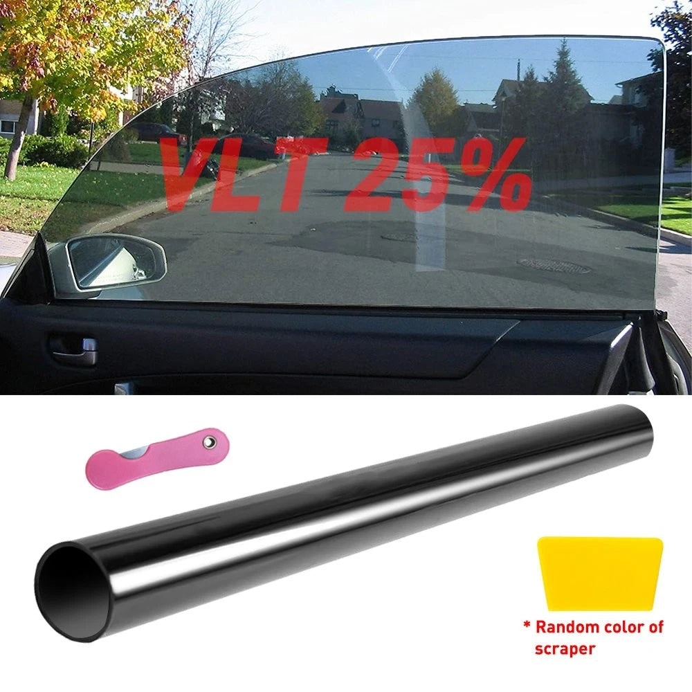 Uncut Roll Window Tint Film 25% VLT 20" x 10'ft Feet Car Home Office Glass BLACK 6B93BC-57