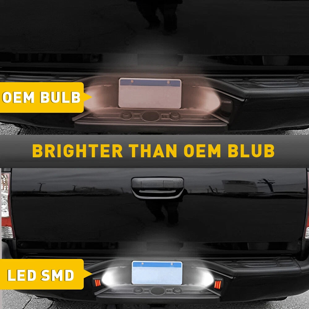 RED TUBE OLED License Light Rear Plate Bumper Lamps For Toyota tacoma 2005-2015 6B93BC-57