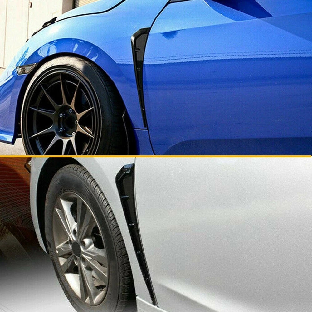 For 16-20 Honda Civic Gloss Black Type-R Side Fender Vent Air Wing Cover Trim 6B93BC-57