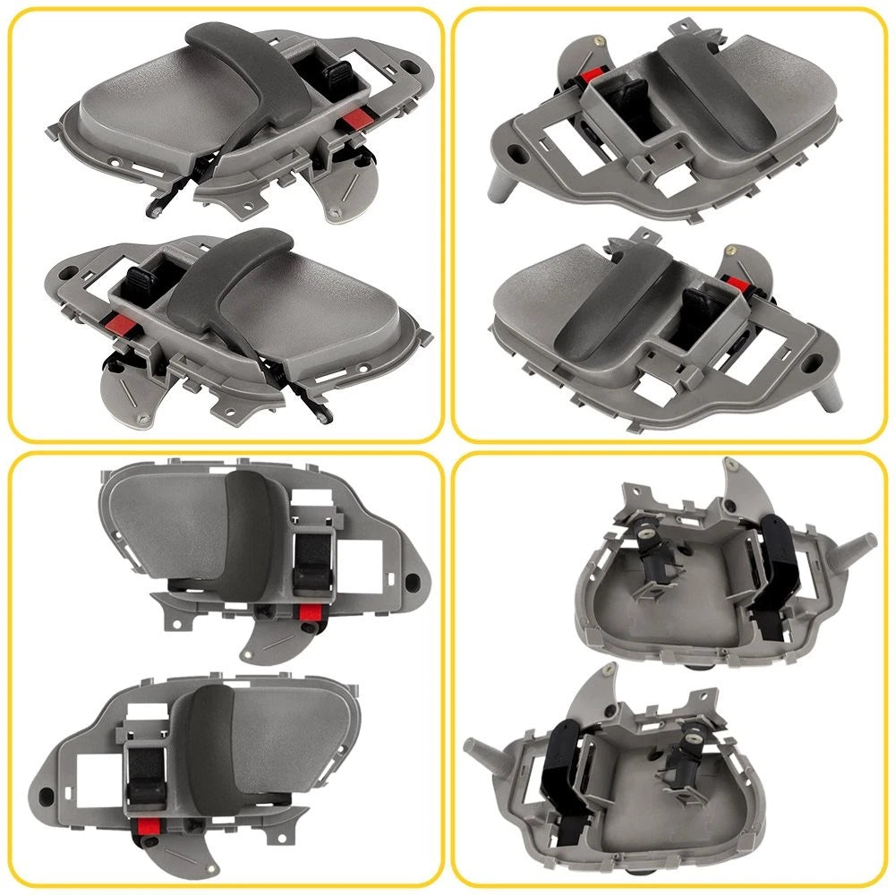 1Pair Gray Inside Door Handle For 1995-00 Chevy Silverado C1500 GMC Sierra K2500 6B93BC-57