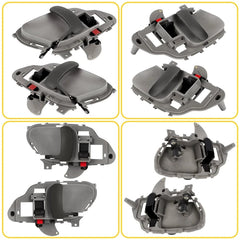 1Pair Gray Inside Door Handle For 1995-00 Chevy Silverado C1500 GMC Sierra K2500 6B93BC-57