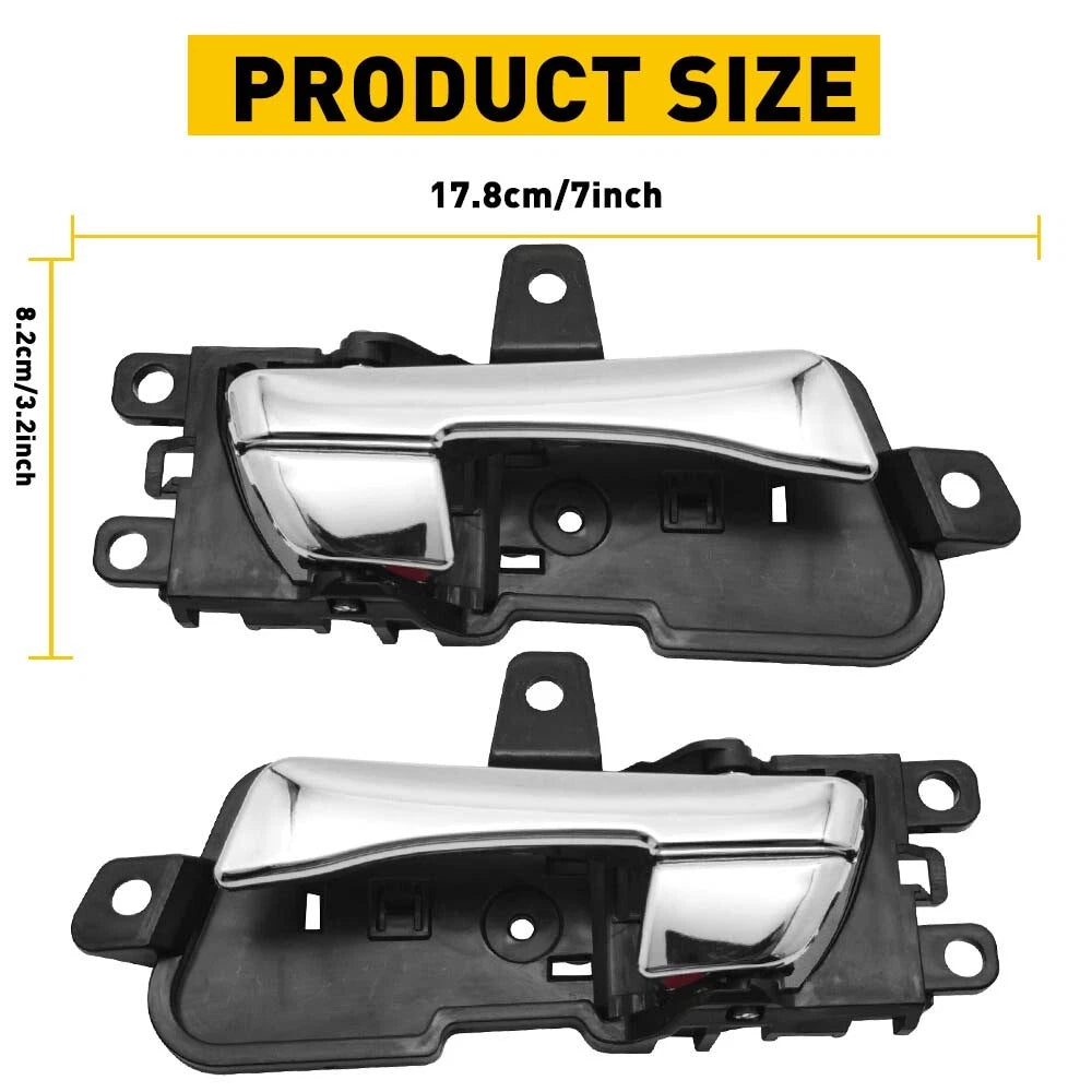 Front/Rear Left Right Inside Door Handle For Hyundai Sonata 2011-2015 Chrome EOA 6B93BC-57