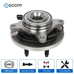 1Pc Wheel Hub Bearing Assembly Front For 2009 2010 Ford F-150 6 Lug RWD Only 6B93BC-57