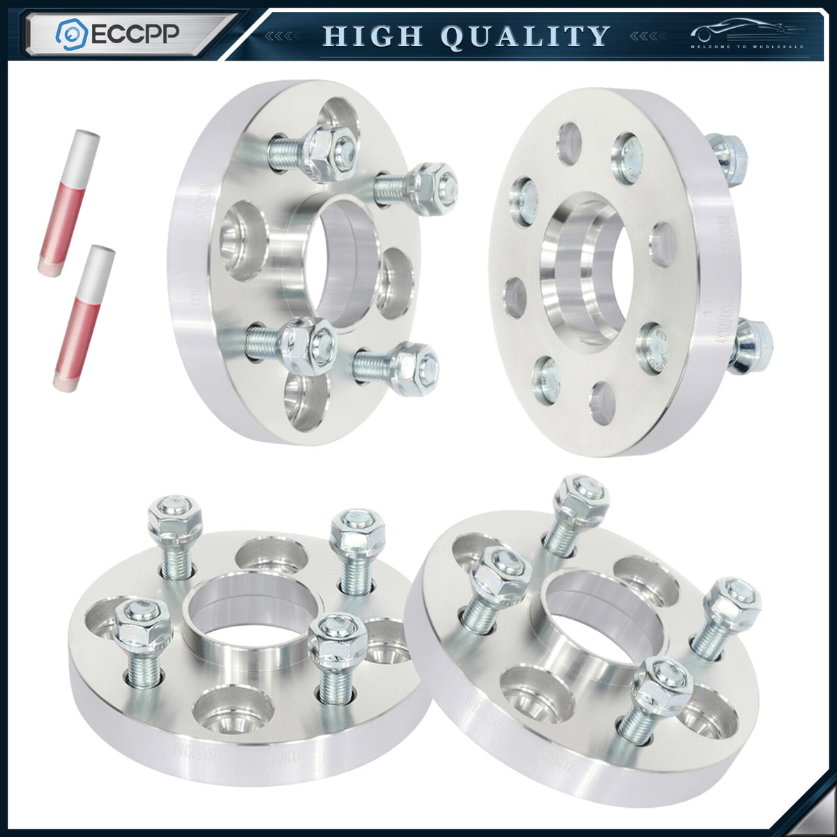 4 Pcs 20mm 4x100 Hub Centric Wheel Spacers For Mazda Miata Scion xA xB Kia Rio