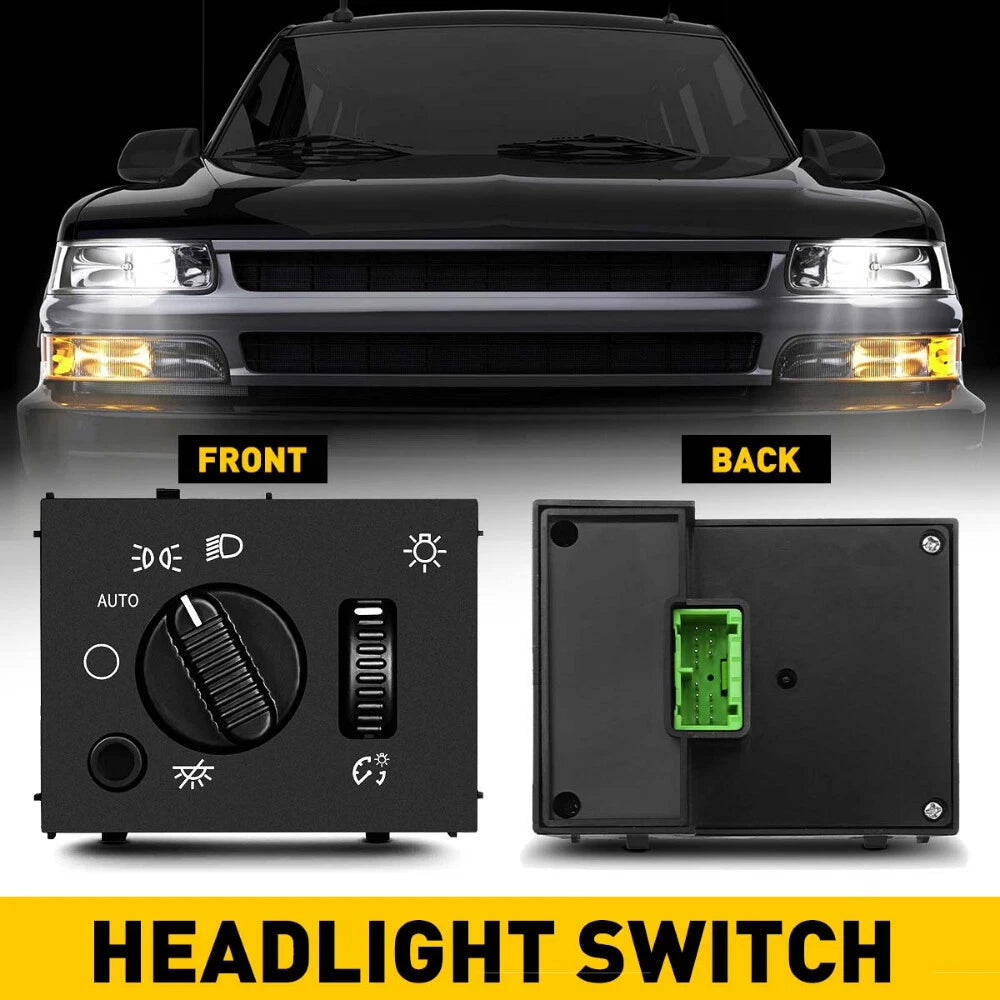 HEADLIGHT HEADLAMP DIMMER SWITCH FOR 2003-2007 CHEVY SILVERADO GMC SIERRA YUKON 6B93BC-57