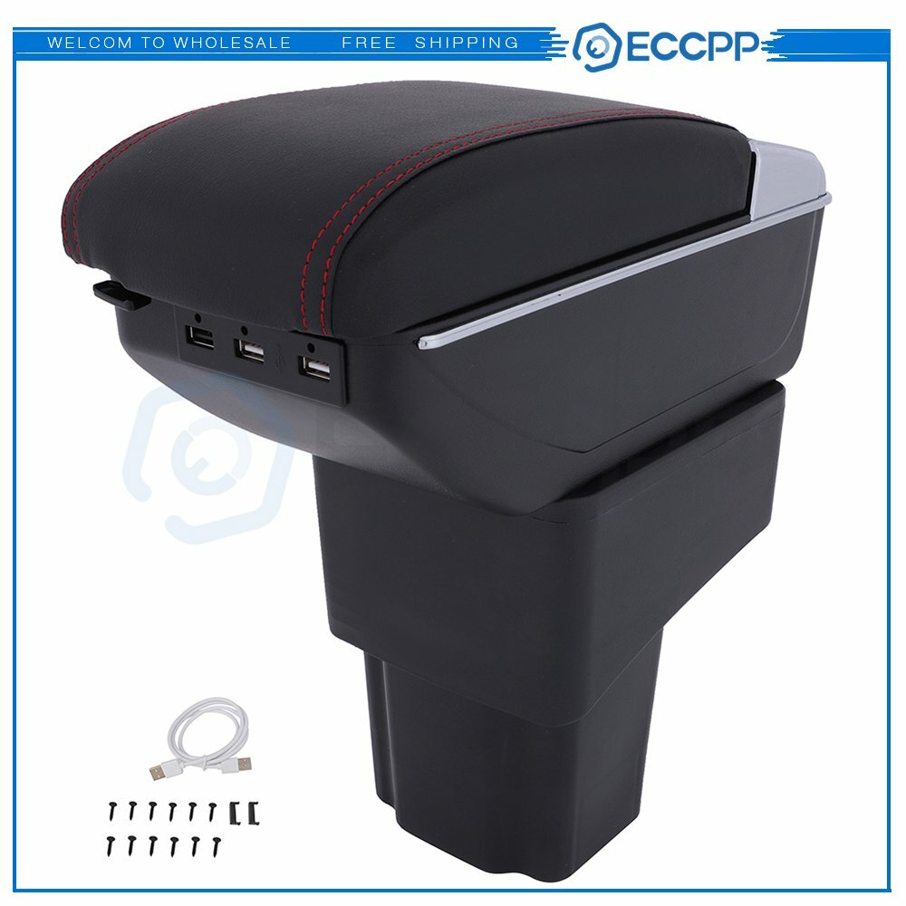 For Nissan Juke 10-15 Black Center Console Container Armrest Storage Box 6B93BC-57