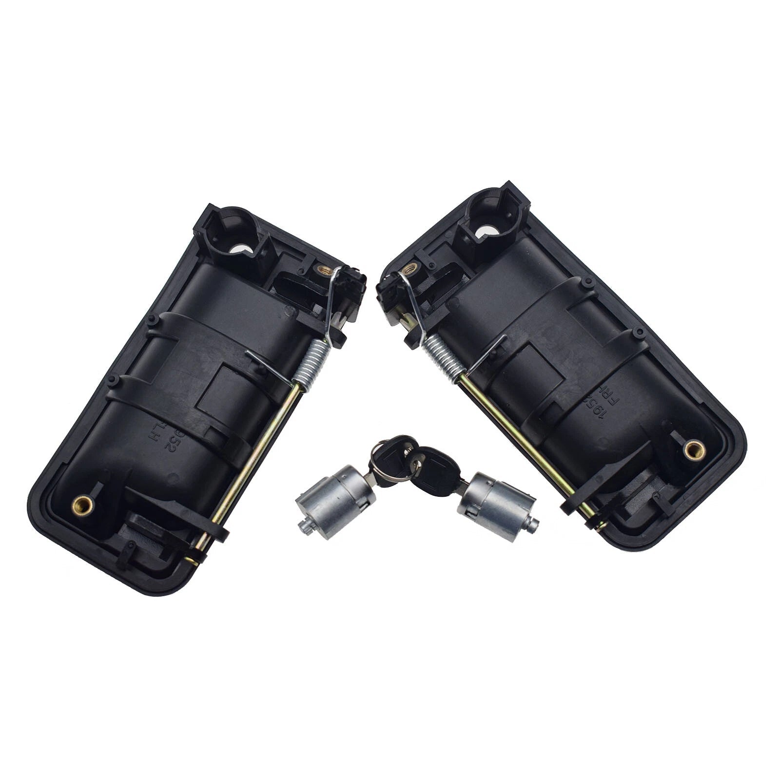 Front L & R Outside Door Handle & Lock Cylinder Kit Set for Chevy GMC 15032305 6B93BC-57