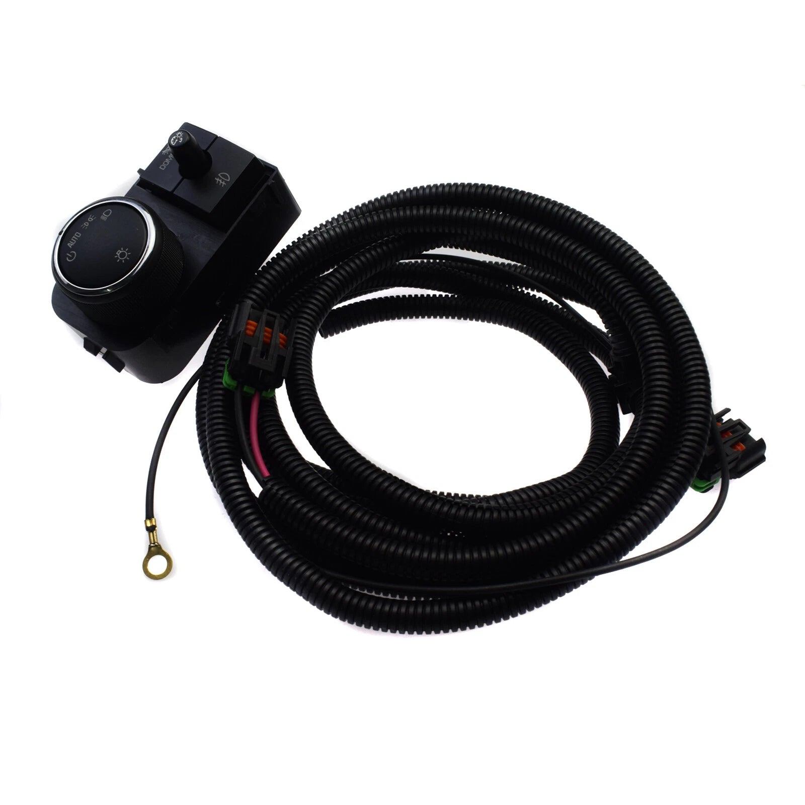 Headlight Lamp Switch & Wiring Harness For Chevy Silverado GMC Sierra 25858705 6B93BC-57