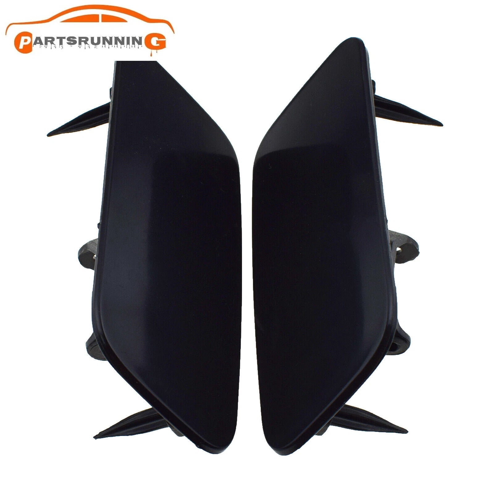2PCS Front Bumper Headlight Washer Spray Cover Cap For 2012-16 Audi A3 8V3955275 6B93BC-57