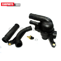 4PCS Thermostat Housing Assembly & Pipe & Sensor for Land Rover Freelander 02-05 6B93BC-57