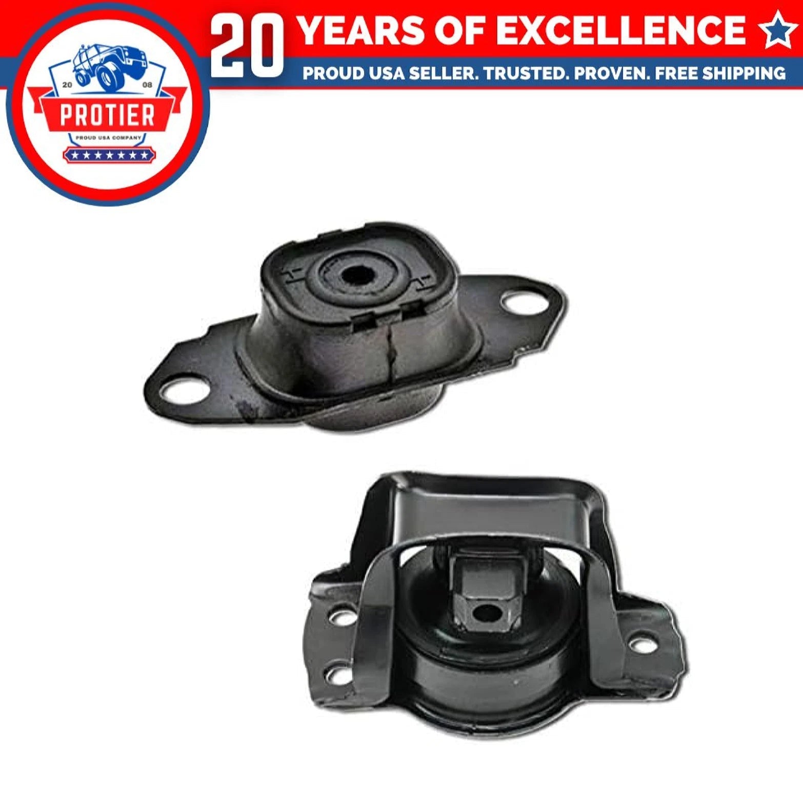 Fits 2009-2014 Nissan Cube 1.8L/2007-2012 Versa 1.8L Motor&Trans Mount Set 2PCS 6B93BC-57