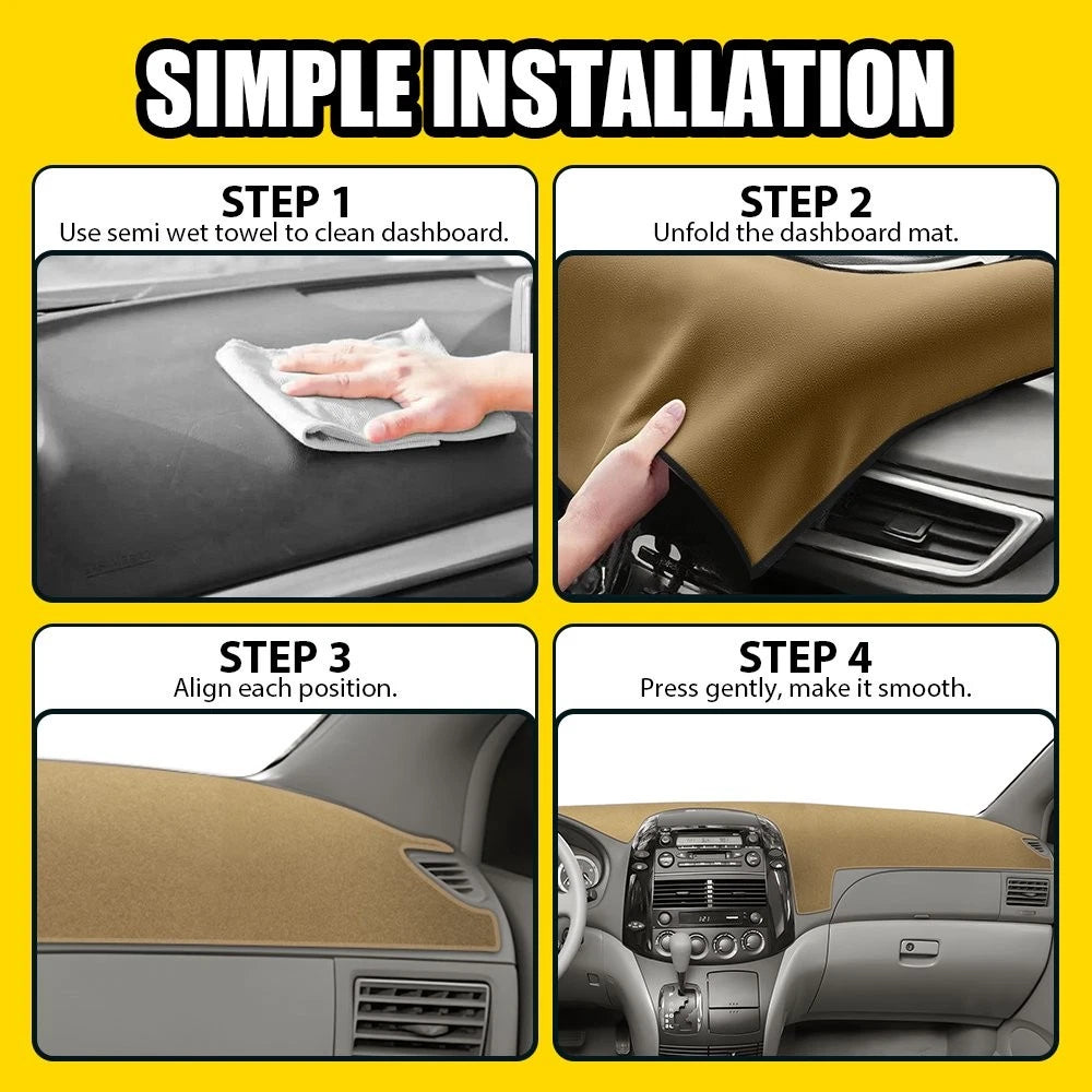 Dash Cover for Toyota Sienna 2004 2005 2006 2007-2010 Dashboard Cover Mat Beige 6B93BC-57