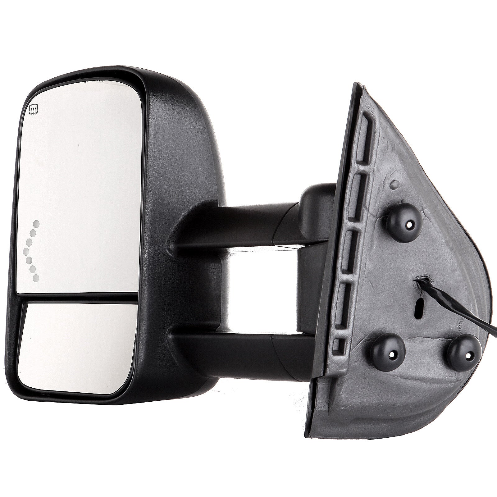 For 07-13 Chevy Silverado Sierra 1500 Tow Mirrors Power Heated Turn Signal Black 6B93BC-57