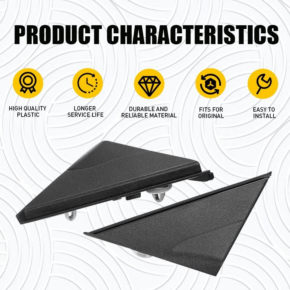 Left Right Side View Mirror Fender Corner Trim Cover For 17-20 Hyundai Elantra 6B93BC-57
