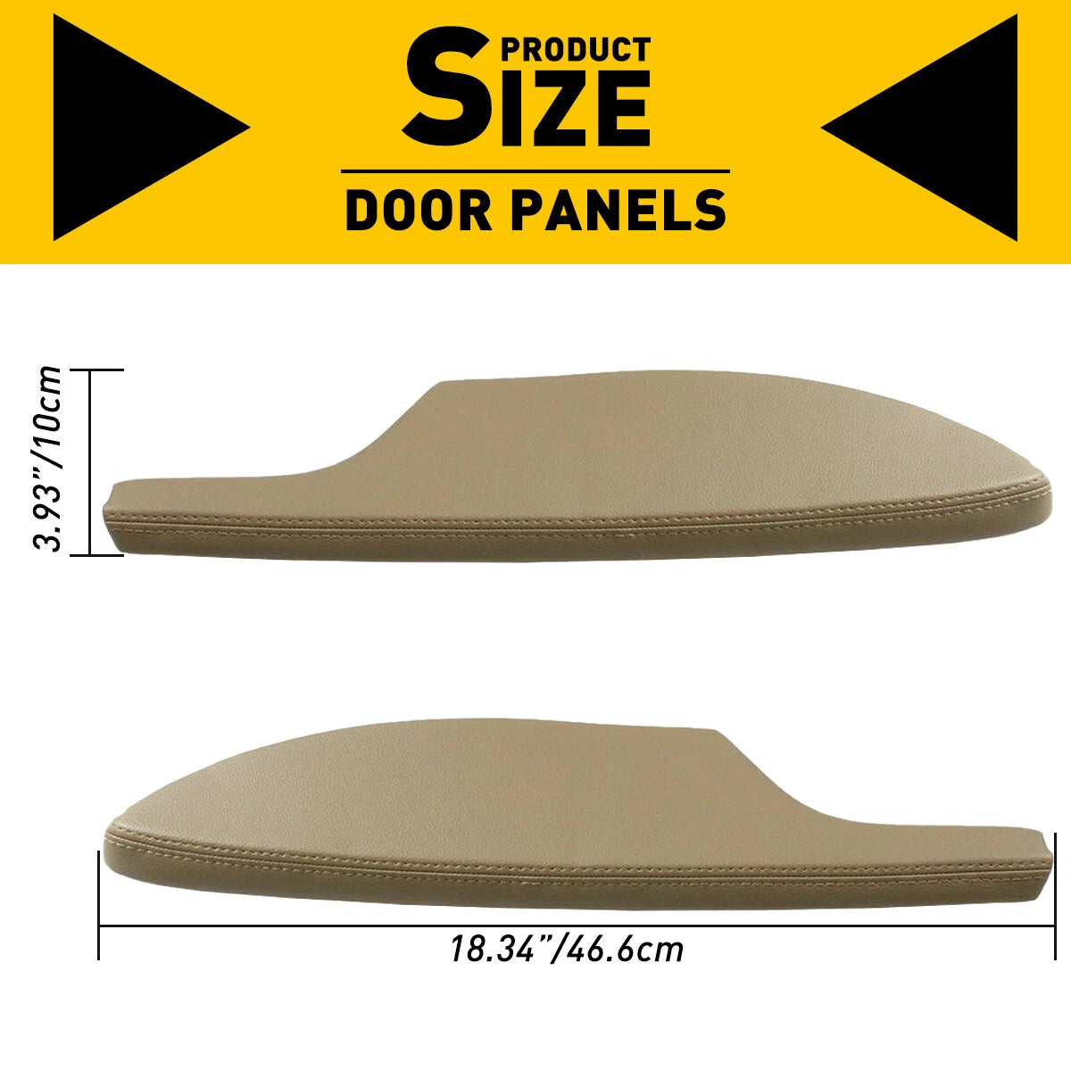 For 2008-2012 Honda Accord Coupe Left Right & Side Door Armrest Panel Beige EOA 6B93BC-57
