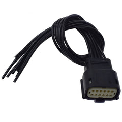 12-way 9-wire Headlight Connector Plug Pigtail for 2015-2018 Dodge Charger 6B93BC-57