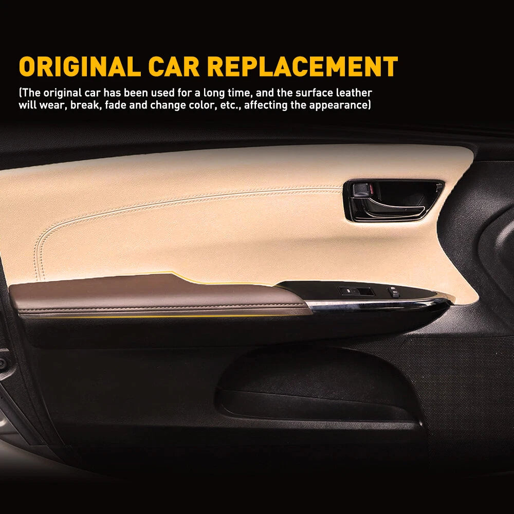 2Pc For 2013 2014 Toyota 2015-2018 Avalon Leather Armrest Door Panel Cover Brown 6B93BC-57