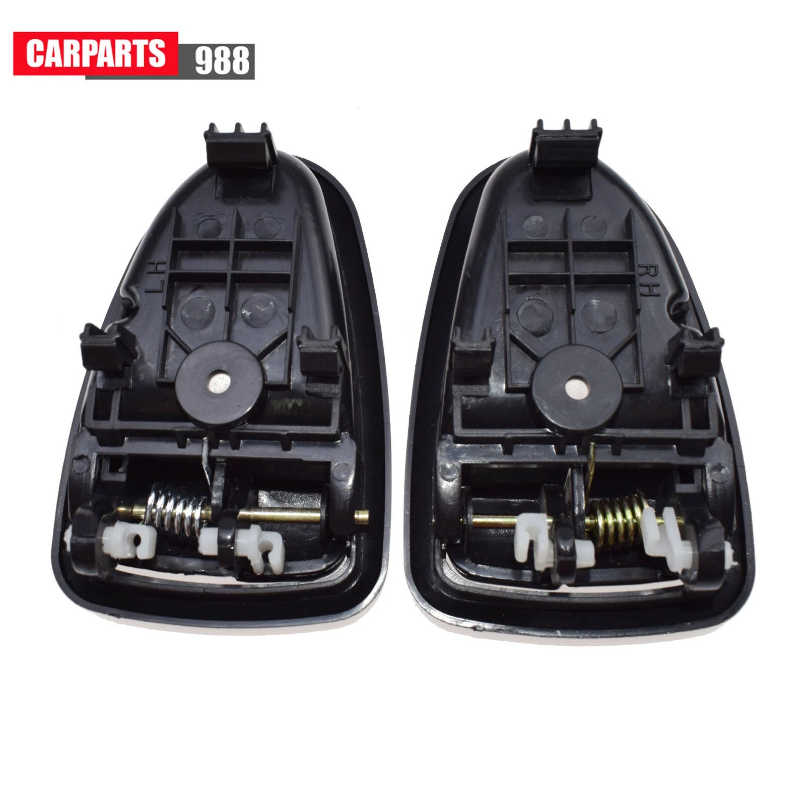 Pair Left Right Black Interior Door Handle For 2000-2006 Hyundai Accent 1.6L 6B93BC-57