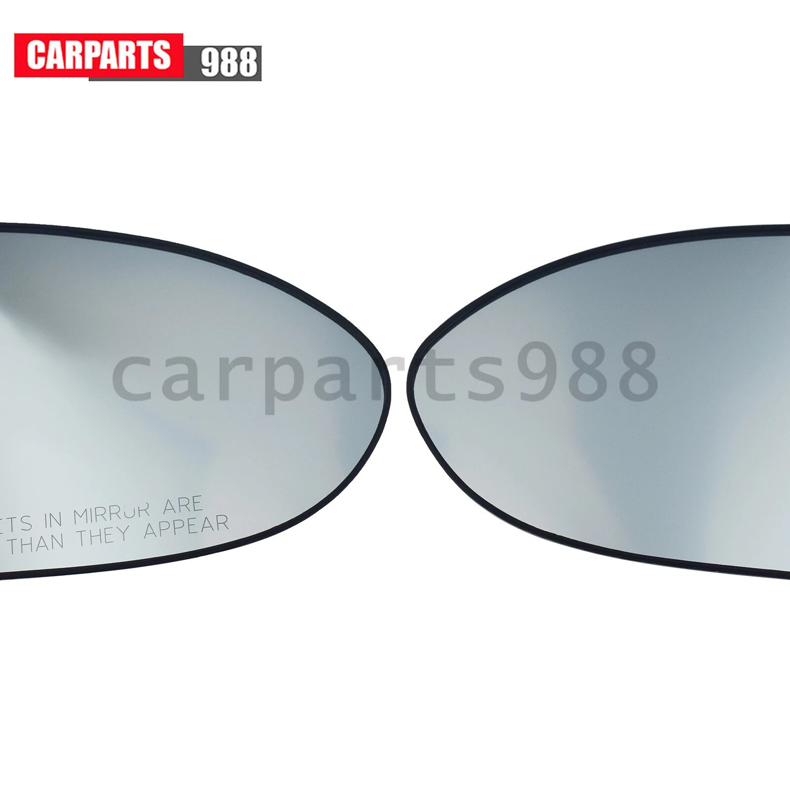 Pair Left Right Non-Heated Mirror Glass w/ Backing Plate For Kia Rio 2012-2017 6B93BC-57