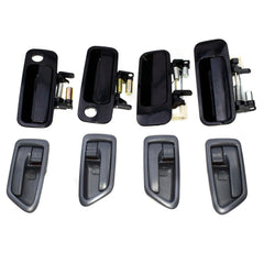 For Toyota Camry 97-01 Black Outside + Gray Inside Door Handle Front Rear LH RH 6B93BC-57