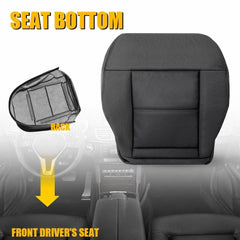 For Mercedes-Benz 2010-2014 E350 E550 Black Driver Bottom Leather Seat Cover EOA 6B93BC-57