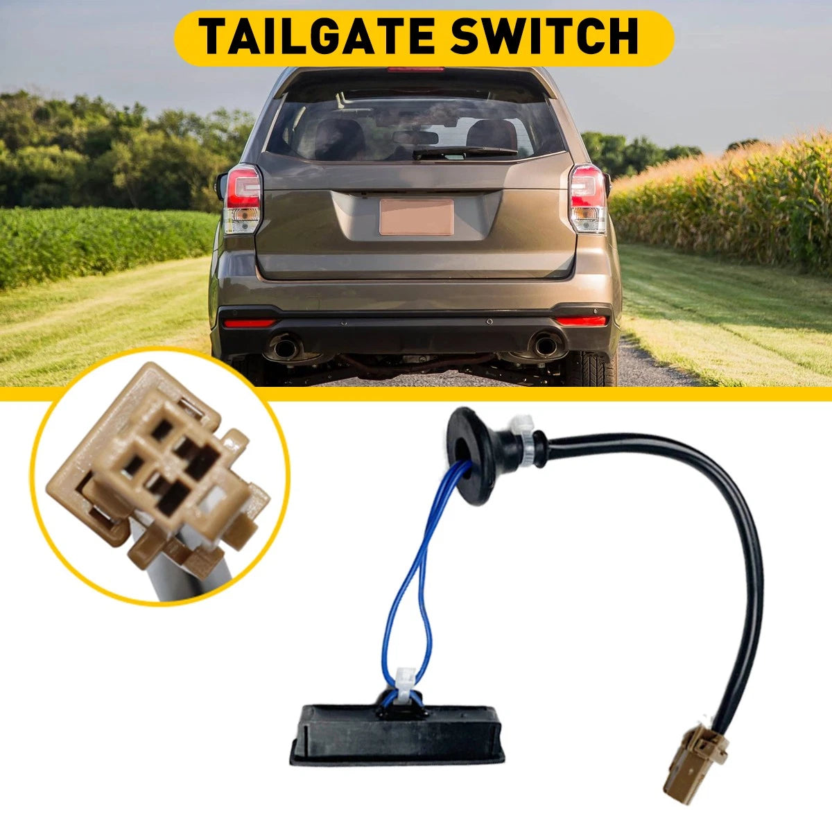 FOR 10-17 SUBARU FORESTER LEGACY OUTBACK TAILGATE BUTTON HATCH-RELEASE SWITCH EA 6B93BC-57