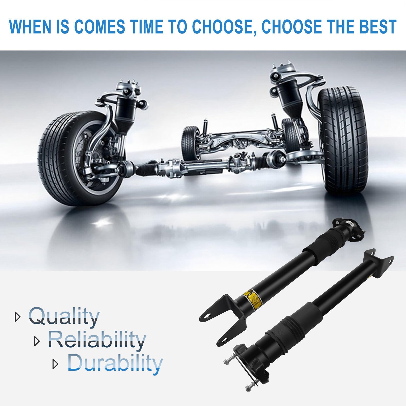 Rear Pair air suspension shock struts For Mercedes W251 R320 R350 R500 w/o ADS 6B93BC-57