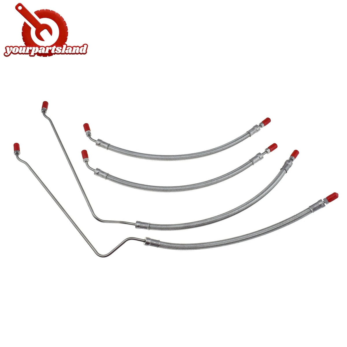 For Mercruiser Bravo Trim Cylinder Full Hose Kit 4PCS 32-99904Q 32-864589 864588 6B93BC-57