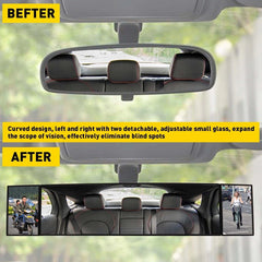 390M Extension Car Interior Rear Mirror View Rearview Wide Angle Blind Spot Long 6B93BC-57