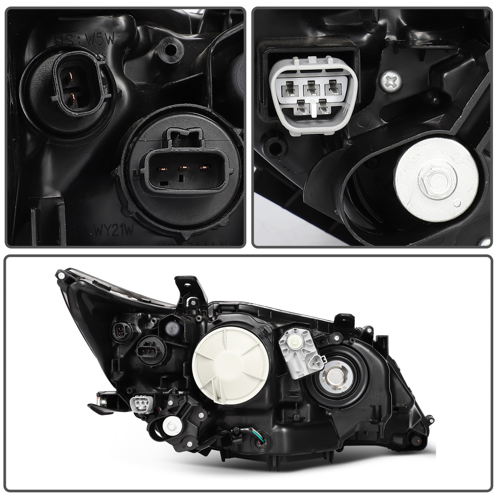 For 2015-13 Lexus ES350 ES300h Base Sedan 4-Door Left+Right Headlights Assembly 6B93BC-57