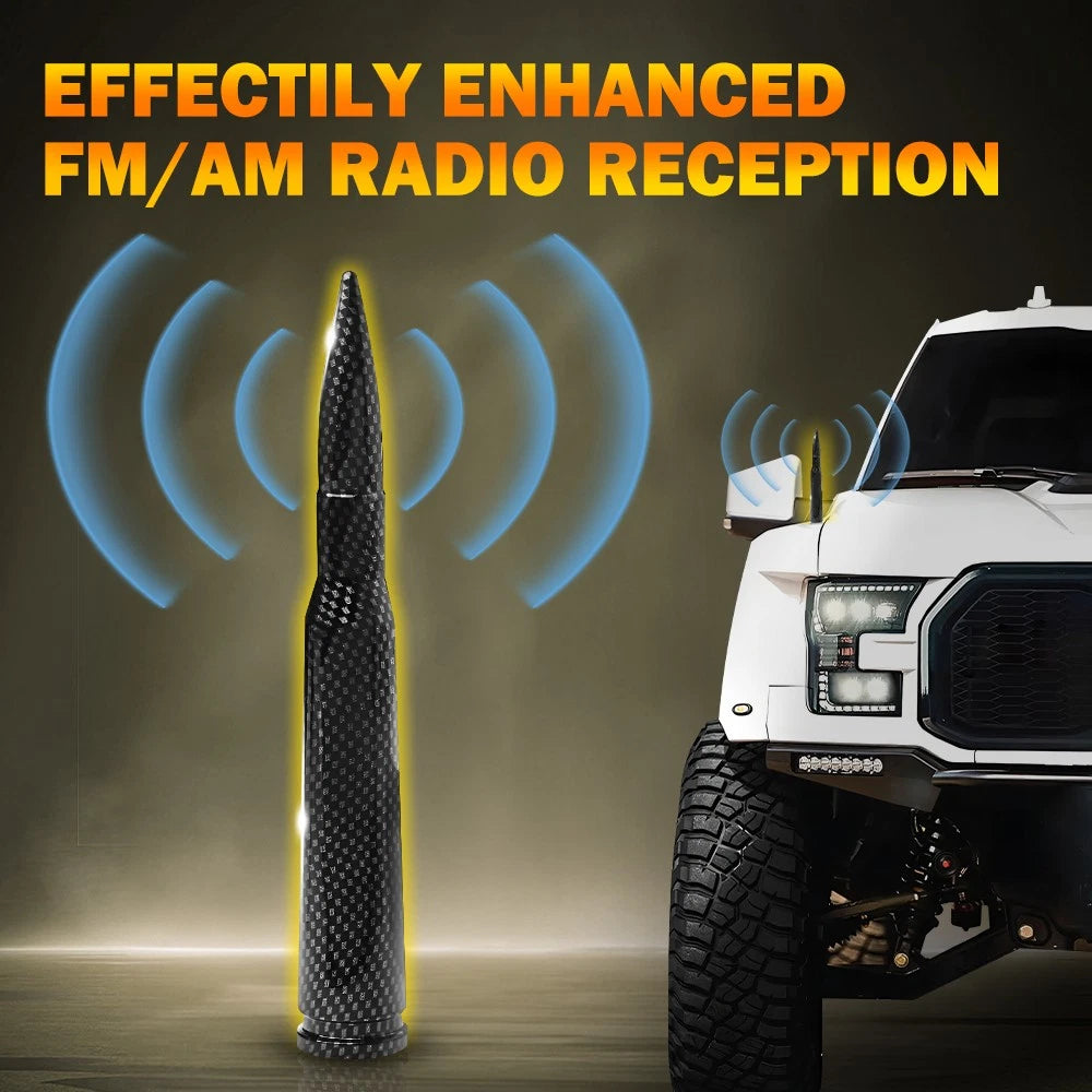 BULLET ANTENNA Carbon fiber CAL 50 for CHEVROLET SILVERADO GMC SIERRA 1500/2500 6B93BC-57