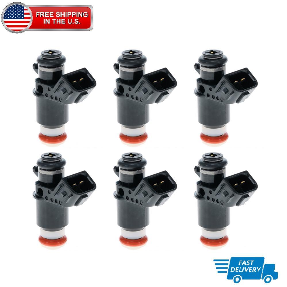 6X Fuel Injectors 16450-MCA-013 For Honda Goldwing Valkyrie 1800 Silver Wing 600