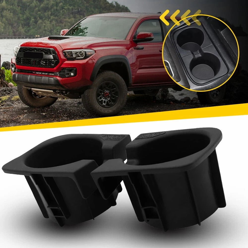 Pair Center Console Cup Holder Rubber Inserts Fit For Toyota Tacoma 2005-2017 EA 6B93BC-57