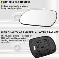 Mirror Glass For Lexus RX330 RX350 RX400H Left Driver LH 4109 Replacement EOA 6B93BC-57