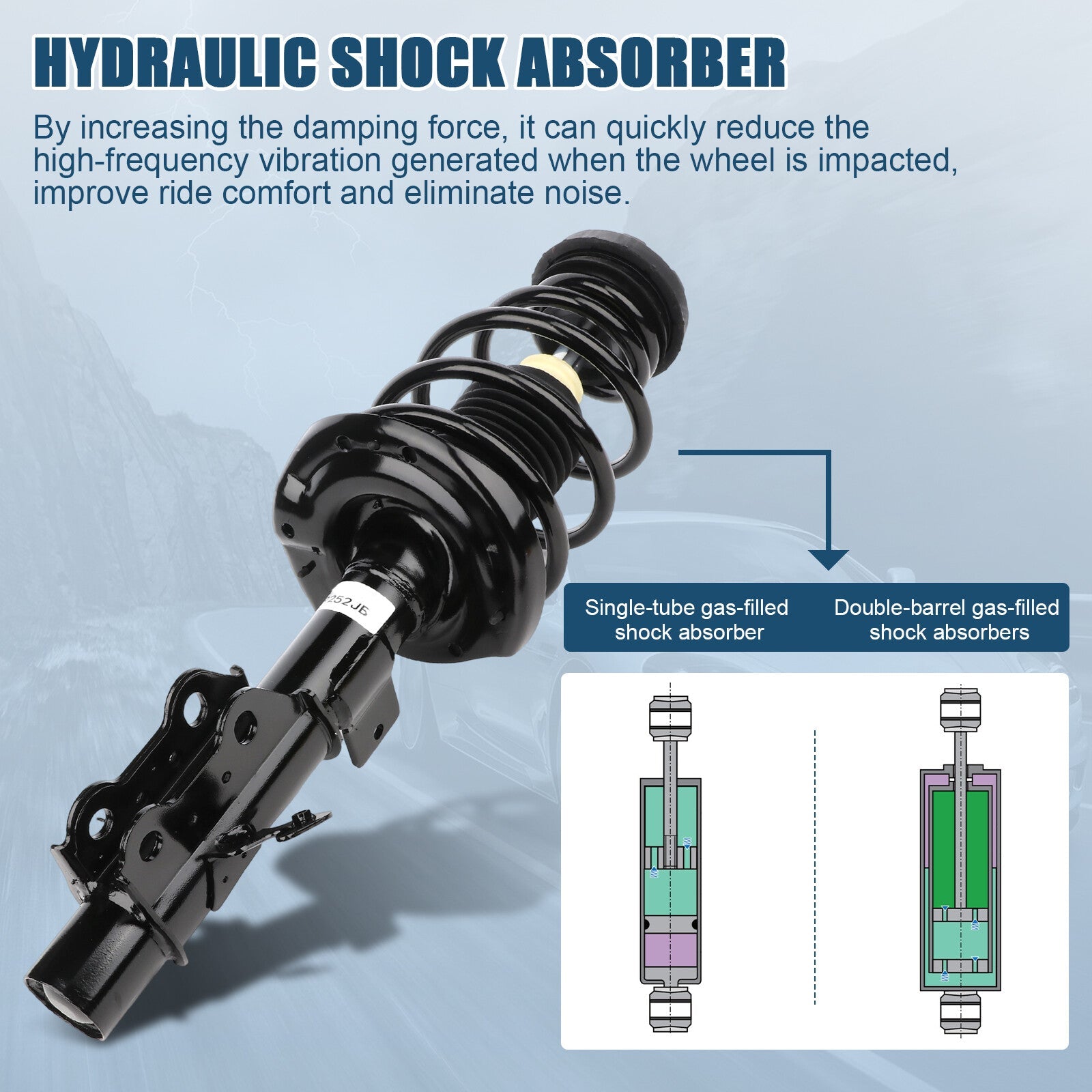 Front Fits Chevrolet Camaro 10-12 Complete Struts Coils Spring Mount & Shocks ×2 6B93BC-57