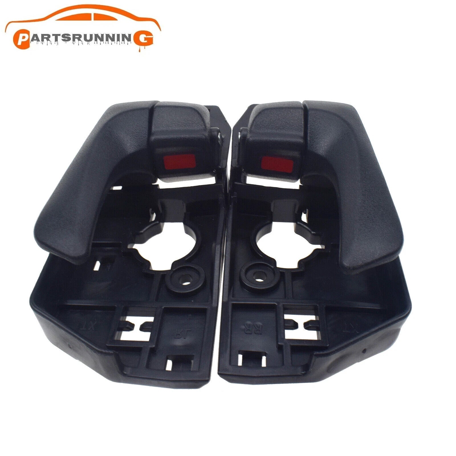 2PCS Rear Left & Right Interior Door Handle Black For 2008-2010 Hyundai Sonata 6B93BC-57