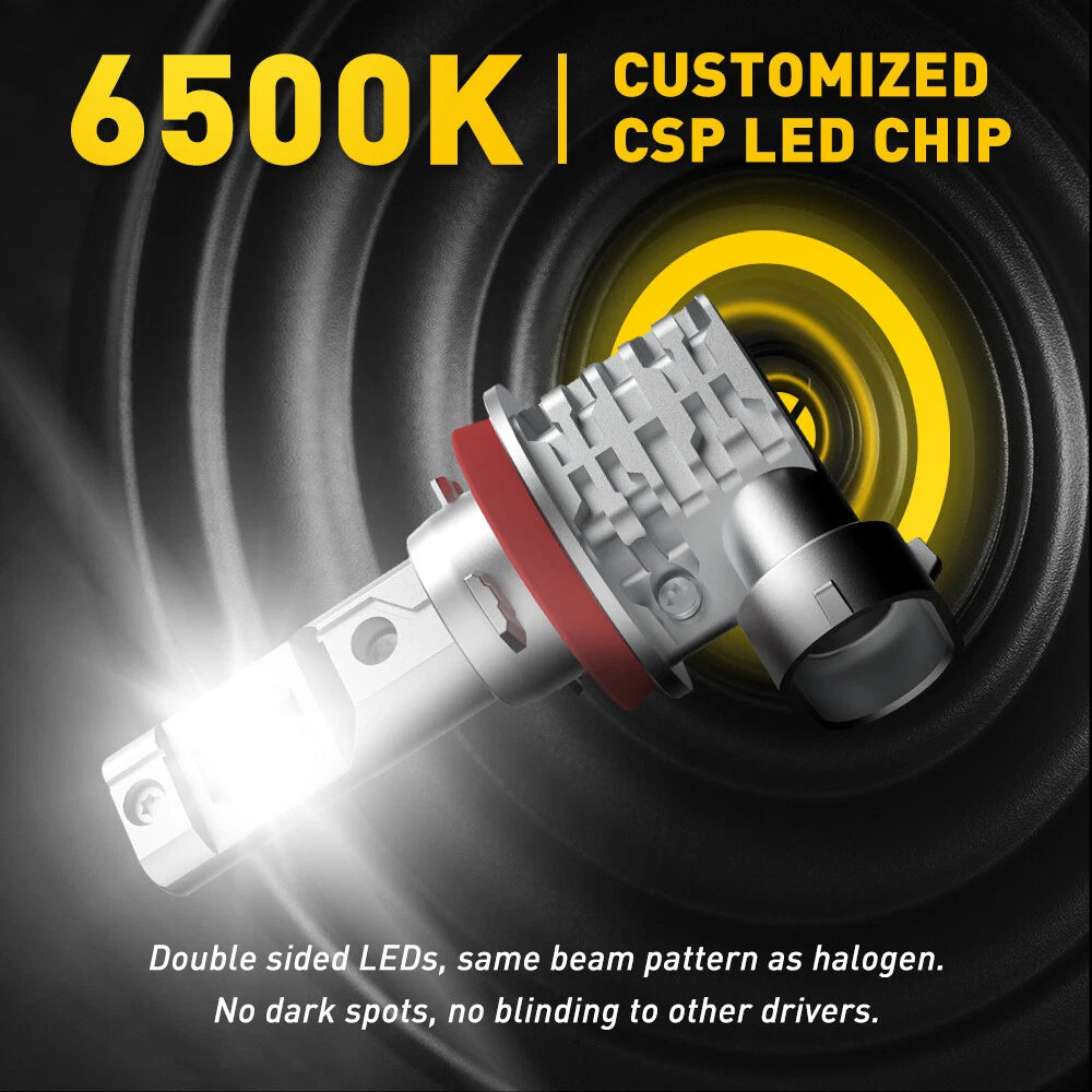 AUXITO H11 LED Headlight Kit Low Beam Bulb Super Bright 6500K White 1000000LM EA AUXITO