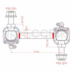 2007-2014  6pc Complete Front Suspension Kit for Ford Edge Lincoln MKX 6B93BC-57