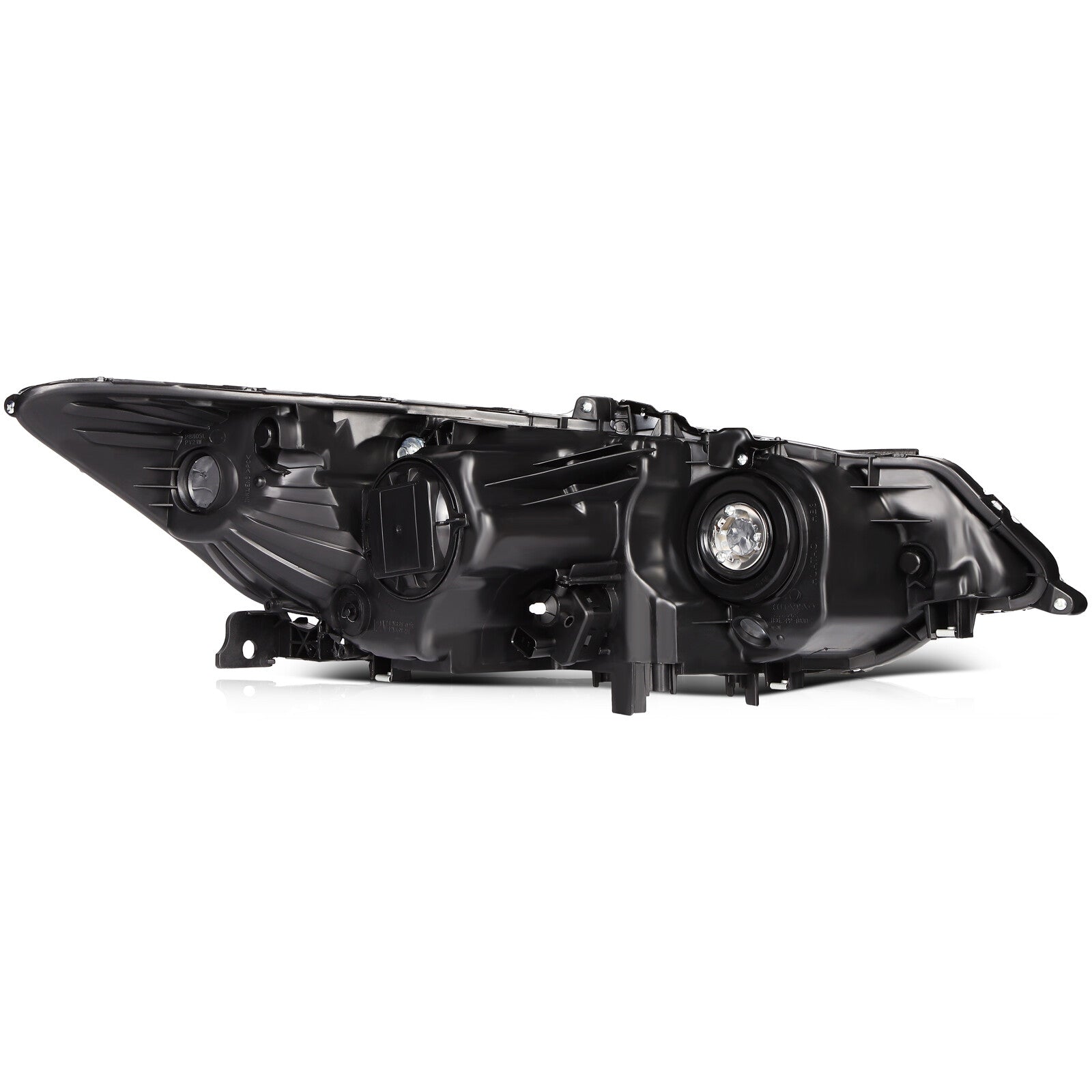 Left+Right Headlights Assembly For 2009-14 Acura TSX Black Housing Headlamp 6B93BC-57