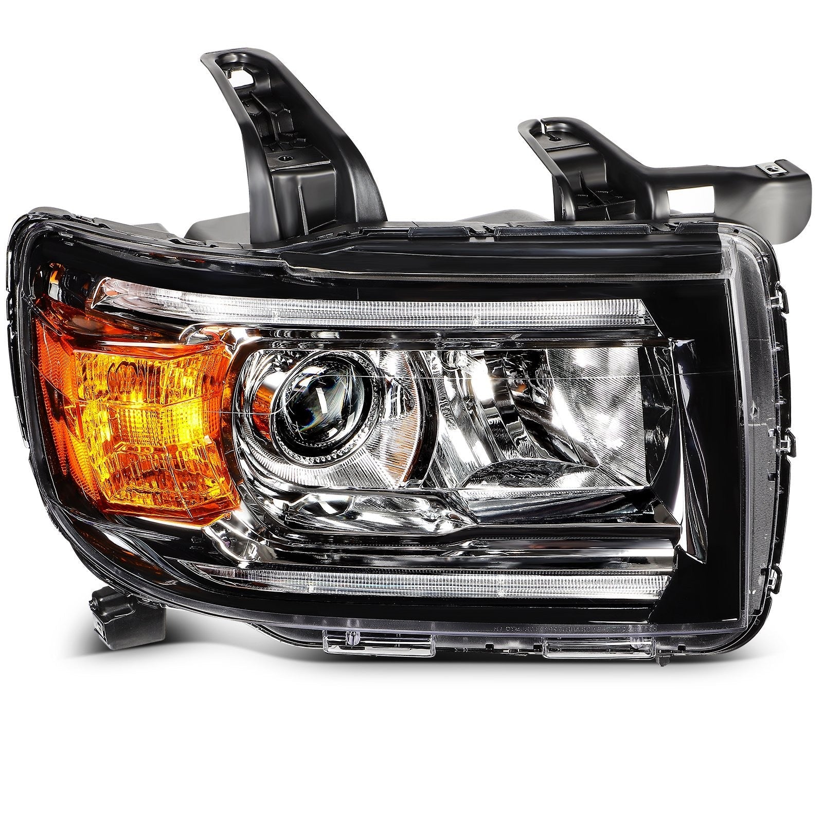 Right Side Headlight For 2015-2022 GMC Canyon 2.5L 2.8L 3.6L Black Amber 6B93BC-57