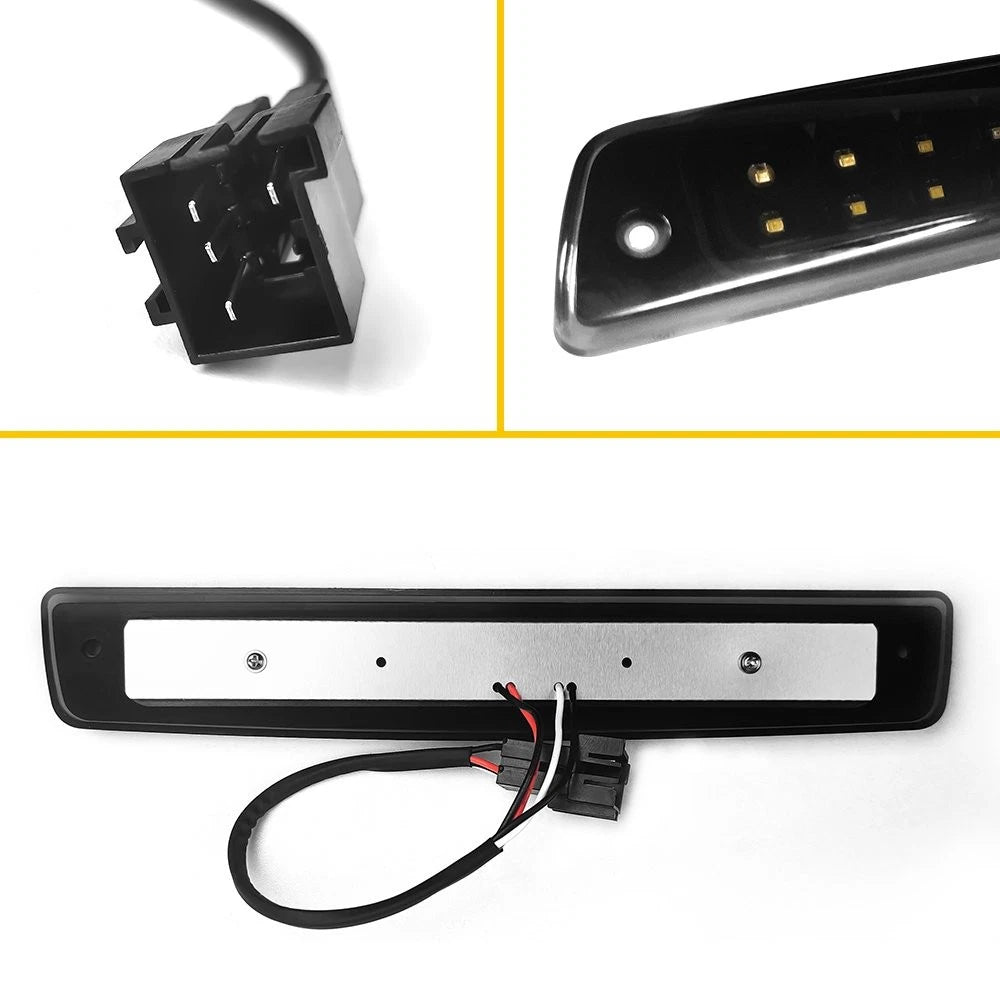 For 94-01 Dodge Ram 2500 1500 3500 Black 24-LED 3RD Third Brake Stop Light Lamp 6B93BC-57