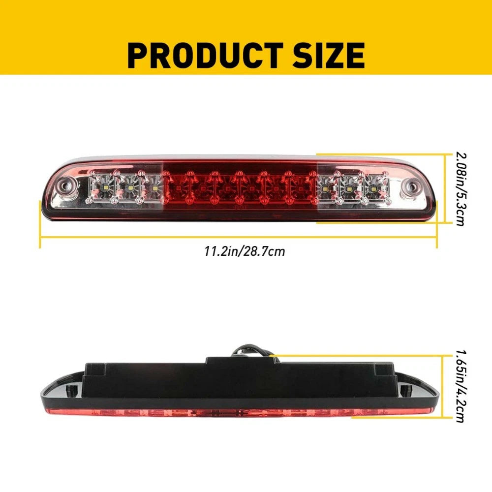 LED Third 3rd Brake Light Clear Fit 99-16 Ford F250 F350 Super Duty Carg US EOA 6B93BC-57