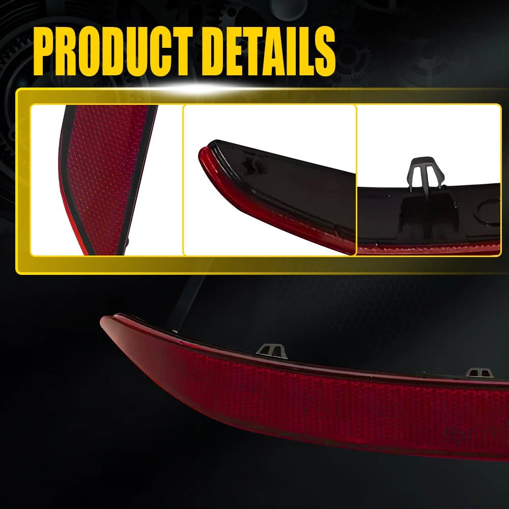 Fits For VW Jetta 2019-2021 Left Side Rear Bumper Reflector Light Brake Lamp EOA 6B93BC-57