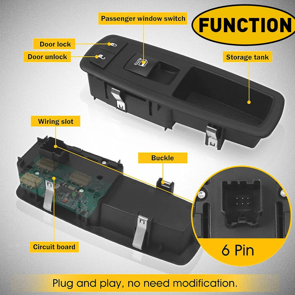Passenger Window Control Switch 68030822AB For 2011-2013 Jeep Grand Cherokee EOA 6B93BC-57