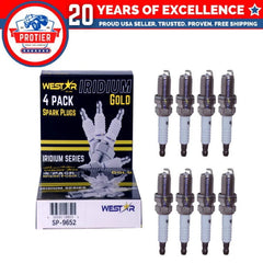 8x iridium spark plugs 7090 SP-9652 IX 5464 BKR5EGP performance power MPG 6B93BC-57