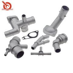 6PCS Aluminum Coolant Flange Upgrade Kit For VW Golf MK4 Jetta GTI 1.8T 2000-05 6B93BC-57