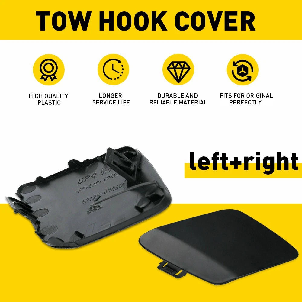 2X Front Bumper Tow Hook Cover Cap For 2016-2017 Toyota Prius Decor Trim Replace 6B93BC-57