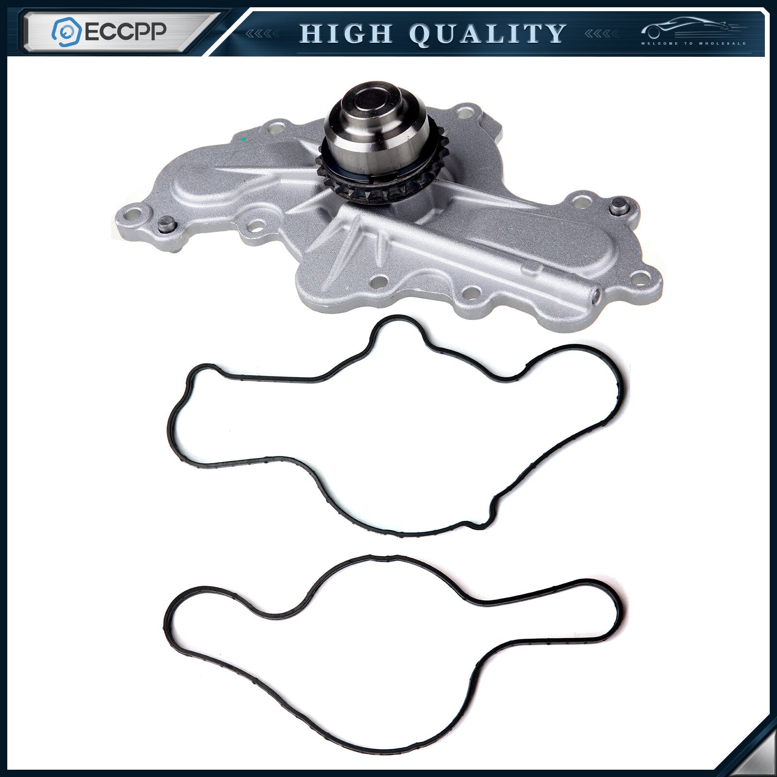 Water Pump W/ Seals For 07-12 Mazda 6 CX-9 Lincoln MKZ 3.5L DOHC V6 24V DURATEC 6B93BC-57