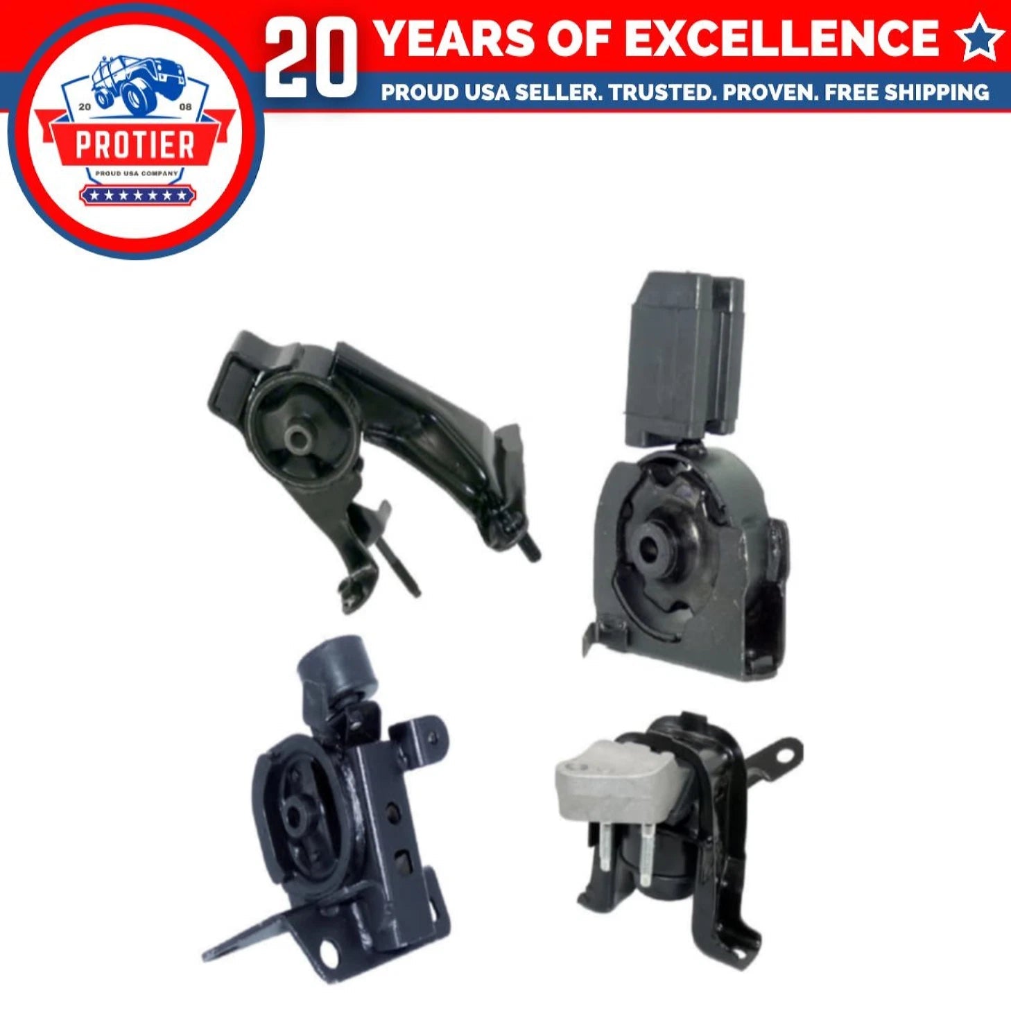 Engine Motor & Trans Mount 4PCS 2003-2008 Compatible for Toyota Corolla Matrix 6B93BC-57